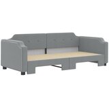  Dnevni krevet na razvlačenje svjetlosivi 100x200 cm od tkanine | shoptok.hr