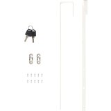 vidaXL Omarica za nakit z ogledalom stenska črna 30x8,5x90 cm | Shoptok.si