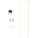 vidaXL Zidni ormarić za nakit s ogledalom crni 30 x 8 5 x 90 cm | shoptok.hr