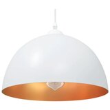 vidaXL Obesek Svetilke 2 kosa višinsko nastavljiva E27 Bela Ø 30 cm | Shoptok.si