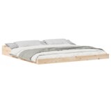 vidaXL Konstrukcija postelje Rjava 180 x 220 cm Trdna borovina | Shoptok.si