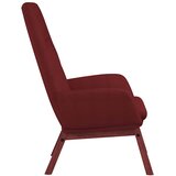  Stolica za opuštanje od tkanine crvena boja vina | shoptok.hr