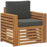  Zunanji kavč Masivno akacijevo les in poliester Naravna, (5000271025) | Shoptok.si