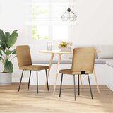 vidaXL Jedilni stoli 2 kosa rjav žamet, (21822679) | Shoptok.si