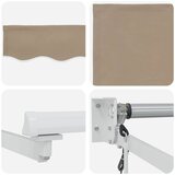 Nadstrešnica Bež 350 x 250 cm Poliester i metal | shoptok.hr