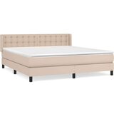  Krevet box spring s madracem cappuccino 180x200 cm umjetna koža | shoptok.hr