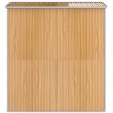 Vrtno spremište svjetlosmeđe 192x191x223 cm pocinčani čelik | Eponuda.com