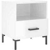 vidaXL Noćni ormarići 2 kom sjajni bijeli 40 x 35 x 47 5 cm drveni | shoptok.hr