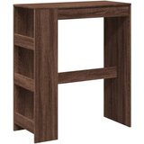 vidaXL Barska miza s policami rjavi hrast 90x40x103,5 cm inž. les, (22056657) | Shoptok.si