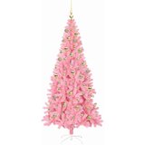 vidaXL Božično drevo med 300 LED z stojalom Roza 180 cm PVC | Shoptok.si