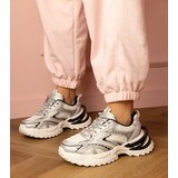 Gemre Silver sporty sneakers with thick soles Lirana | Shoptok.si