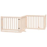  Vrata za pse s vratima sklopiva 4 panela 320 cm drvo topole | Eponuda.ba