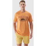 4f Men's T-shirt with print - orange | Shoptok.si