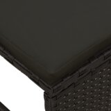 vidaXL vanjski sofa set - Crna Ratan, Drvo Srednji Izdržljiv | shoptok.hr