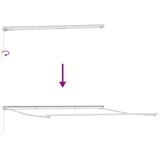  Okvir tende Bijelo 400 × 350 cm Aluminij | shoptok.hr