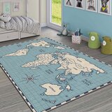 Conceptum Hypnose Tepih Hmı Kdc-83, Pravougaoni, 100x140 cm, Plavo-bež | ePonuda.com