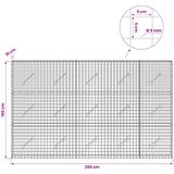  Gabion s 5 mm žicom i mrežom 5x5 cm 250x10x150 cm | shoptok.hr