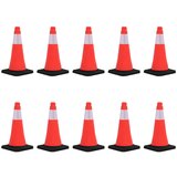 vidaXL Odsevni prometni stožci z močnimi podstavki 10 kosov 50 cm Cene