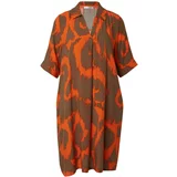 Key Largo Obleka 'DORA' rjava / oranžna