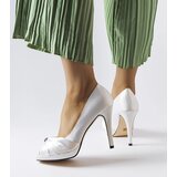 Gemre White peep-toe stilettos Paré | Shoptok.si