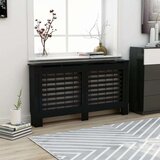 vidaXL pokrov za radijator crni 152 x 19 x 81 cm mdf | shoptok.hr
