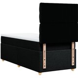  Krevet s oprugama i madracem crni 100 x 200 cm od tkanine | shoptok.hr