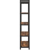  Polica Dimljeni hrast 80 x 30 x 155 cm Konstruirano drvo | Eponuda.com
