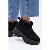 Boto Women's Low Slip-On Insulated Snow Boots with Fur Black Mavelle Cene