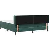  Krevet s opruga kutije Tamnozelena 200 x 180 cm Baršun | shoptok.hr