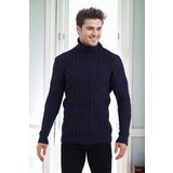 Dewberry 87325 Mens Knitted Patterned Sweater-NAVY Cijene