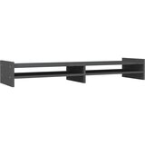 Stalak za monitor sivi 100x27x15 cm od masivne borovine | shoptok.hr