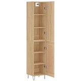  Visoka komoda hrasta sonome 34,5x34x180cm od konstruiranog drva | shoptok.hr