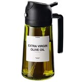INF Odebeljena steklenička za olje - 2-v-1 pršilo in nalivanje, odporna na svetlobo Black, (5000136418) | Shoptok.si