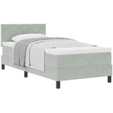  s opruga kutije Svijetlo siva 90 x 190 cm Baršun | shoptok.hr