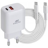 Rivacase hi&scaron;ni polnilec ps4192 wd4 quick charge 20w vhod type c in usb, ter s kablom type c - original (eu blister) bel cene