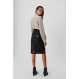 Marisse Faux Leather Pencil Skirt Z-Sc-3616 Black | ePonuda.com