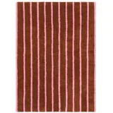 Rožnat/rjav bombažen tekač 80x250 cm Mika –