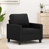  Fotelja crna 60 cm od umjetne kože | shoptok.hr