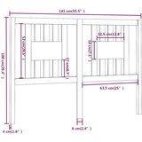  Vzglavna 141x4x100 cm trdna borovina, (20936040) | Shoptok.si