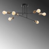 VISILICA FLEUR, crna metal, 66x 66 cm, visina 27 cm, 6 x E27 40 W | shoptok.hr
