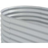  Visoka greda 160x80x81 cm pocinkano jeklo srebrna | Shoptok.si