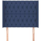  Uzglavlje s ušima plavi 103x16x118/128 cm od tkanine | shoptok.hr