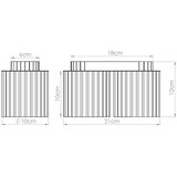 Sollux Metalni reflektor boje breskve 10x21 cm Zora – | shoptok.hr