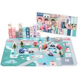 ECO TOYS DRVENE EDUKATIVNE KOCKE CITY SA PODLOGOM 115 KOMADA | ePonuda.com