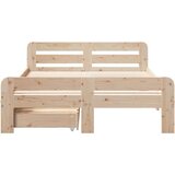 vidaXL Okvir kreveta bez madraca 135 x 190 cm od masivne borovine | shoptok.hr