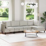  Komplet pohištva za dnevno sobo z blazino 5 pcs Krem Žamet, (5000283111) | Shoptok.si
