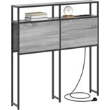 vidaXL Skladiščni naslon Siva sonoma 90 cm Konstruiran les | Shoptok.si