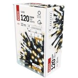  LED božična veriga, 12 m, zunanja in notranja, topla/hladna bela, časovnik | Shoptok.si