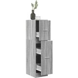 vidaXL Lekarniška omara betonsko siva 30x41x118 cm inženirski les | Shoptok.si