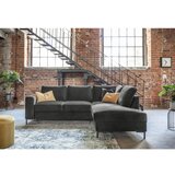 Miuform Tamno siva baršunasti sklopiva kutna garnitura (s desnim kutom) Lofty Lilly – | shoptok.hr